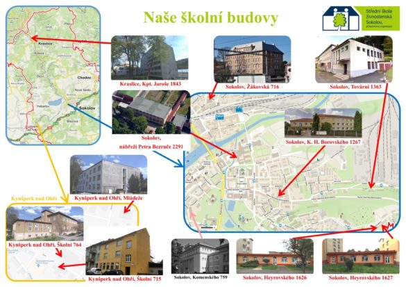 Střední škola živnostenská - školní budovy.